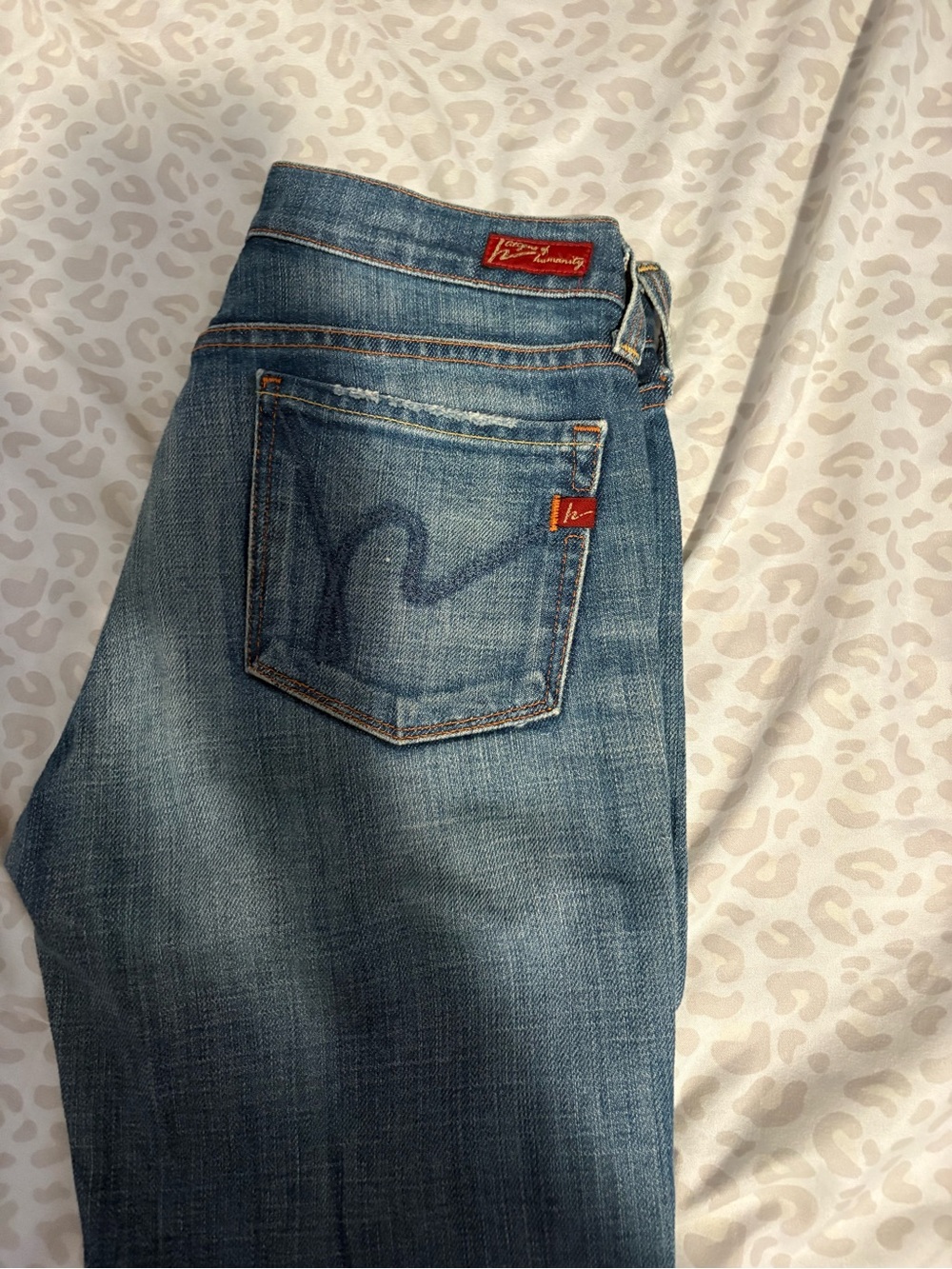 Citizens Of Humanity Medium Blue Straight Leg Jeans